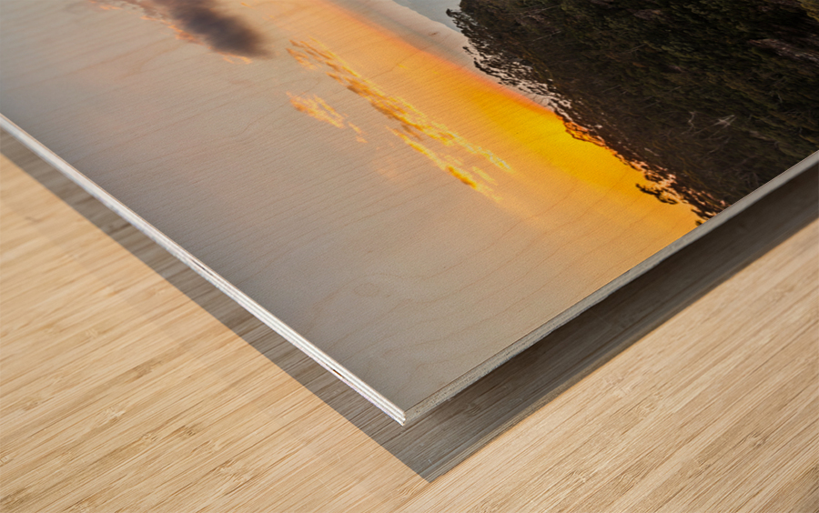 Sunrise from Echo Point in Blue Mountains Australia Wood print