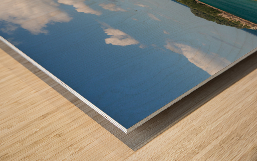 Hike around The Mount at Tauranga in NZ Wood print