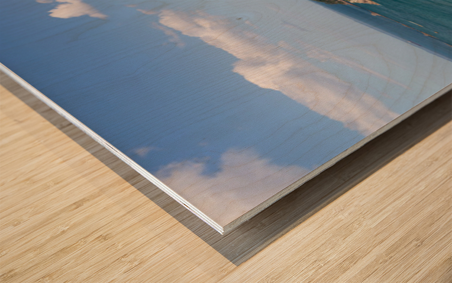 Panorama of Tauranga in NZ Wood print