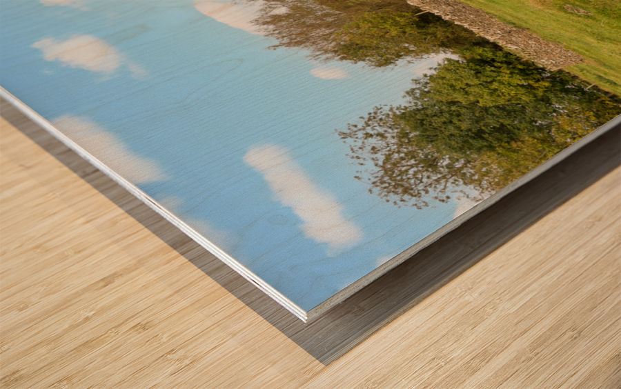 Exterior of St Oswald parish church Widford Wood print