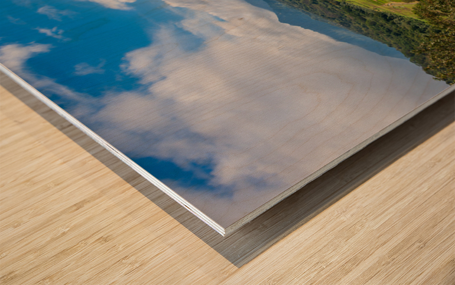 Panorama of Hanalei Valley on Kauai Wood print