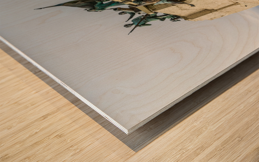 Mariners Monument to Magellan on seafront in Punta Arenas Chile Wood print