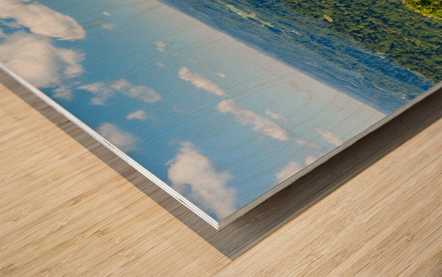 Cheat Lake seen from Snake Hill overlook near Morgantown Wood print