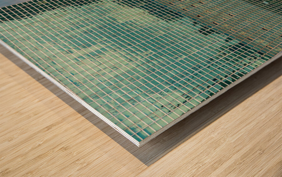 Hundreds of office windows in New York skyscraper Wood print