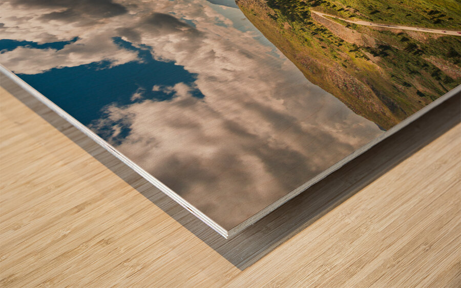 Large horseshoe bend on Cottonwood pass Wood print