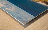 Long exposure image of Queens Bath on Kauai Wood print