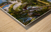 Gorgeous lagoon and lake in the Na Aina Kai sculpture garden Wood print