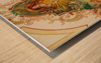 Ceiling painting in the Cathedral Basilica of Saint Louis Wood print