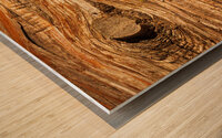 Background close up of cedar trunk bark Wood print