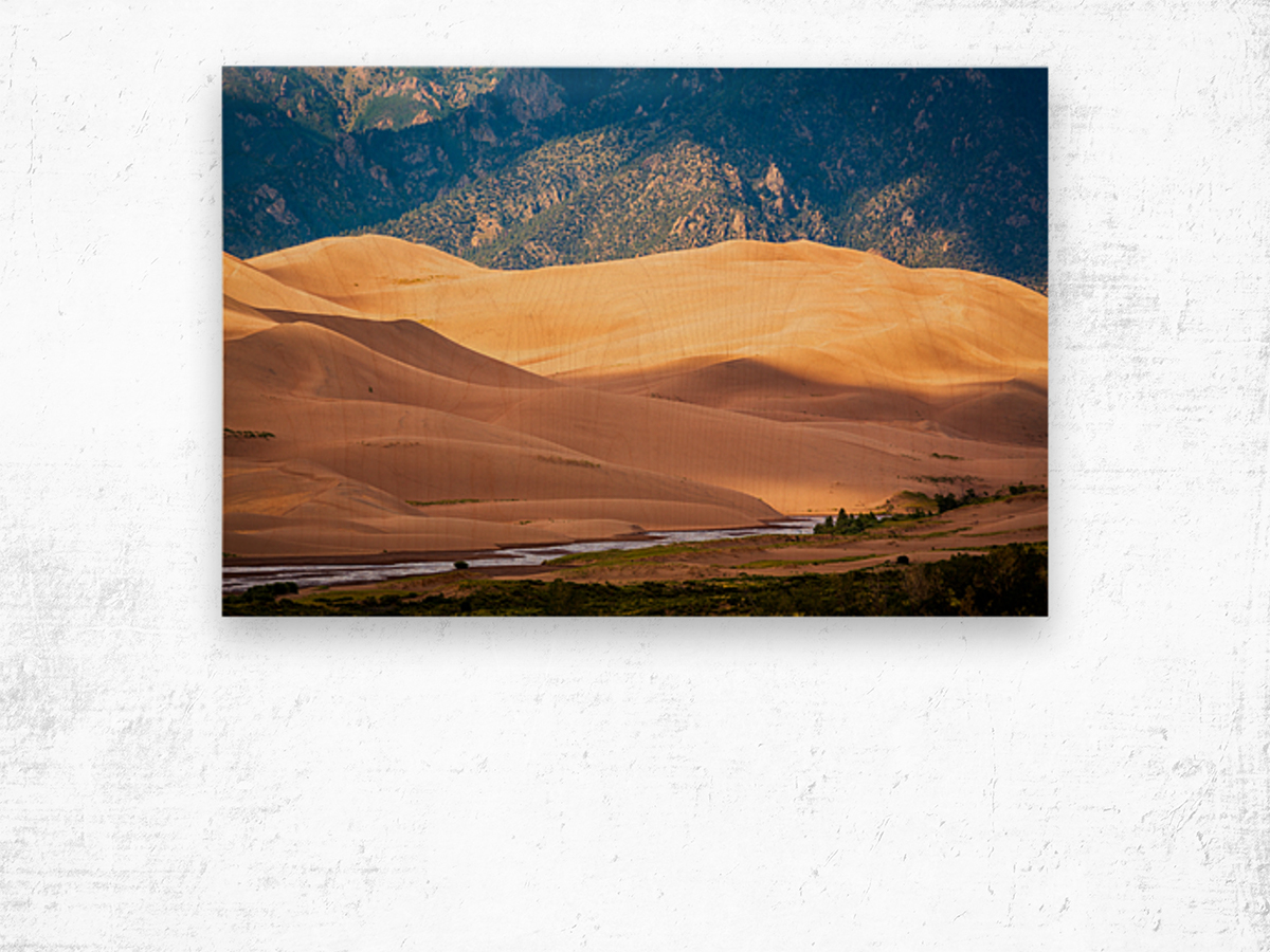 Detail of Great Sand Dunes NP  Wood print