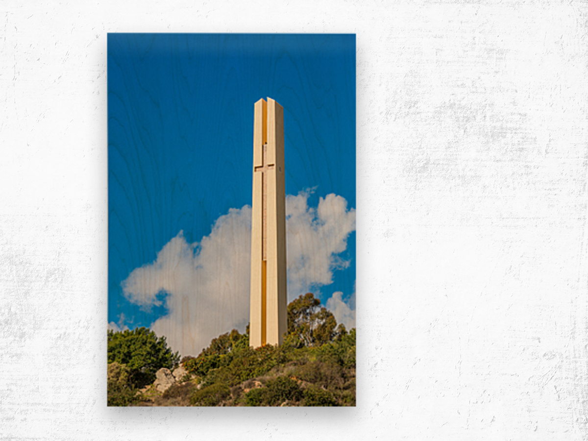 Phillips Theme Tower at Pepperdine University Wood print