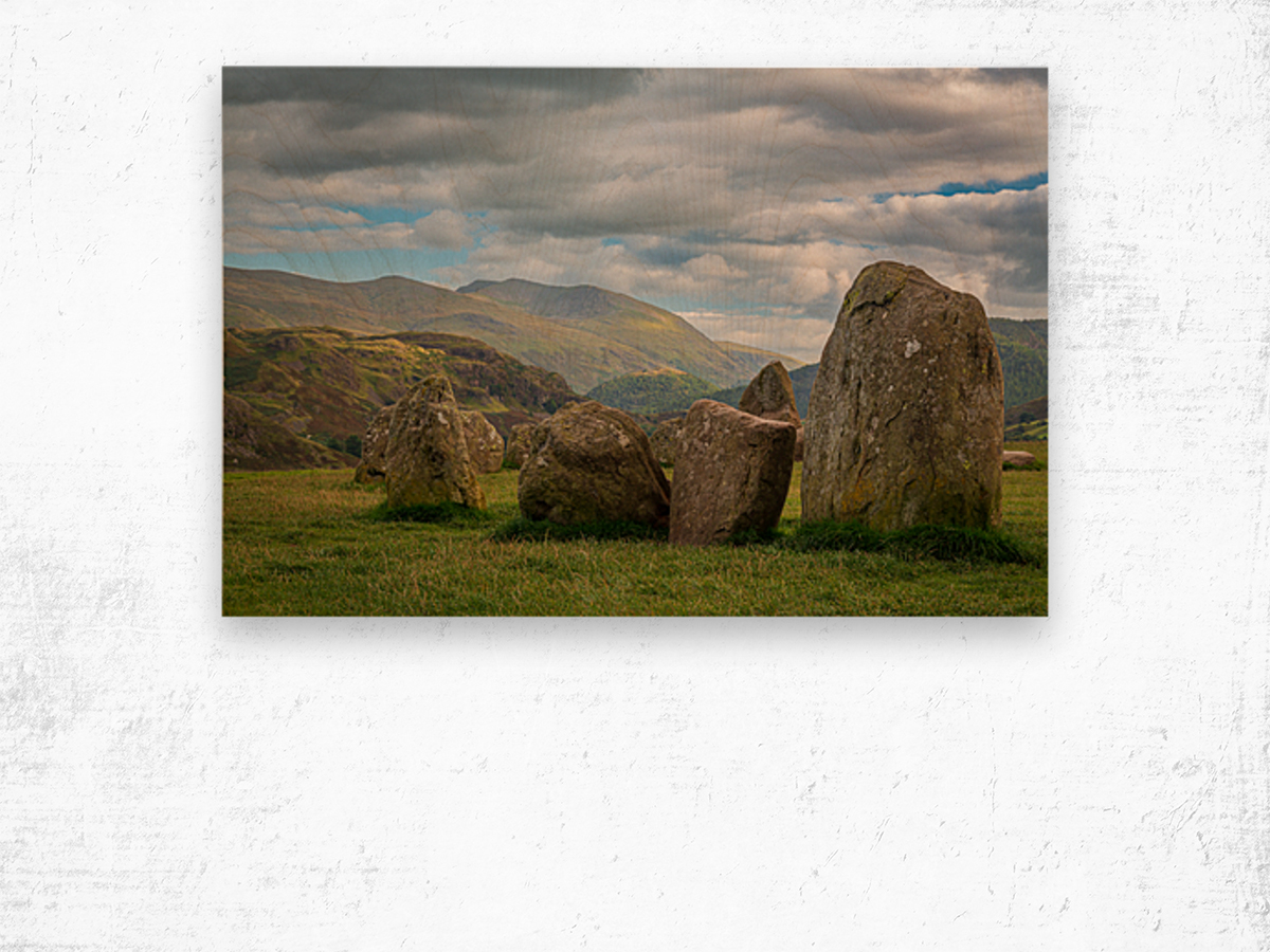 Castlerigg Stone Circle near Keswick Wood print